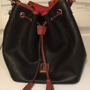 Dooney & Bourne Pebble Leather Bucket Bag